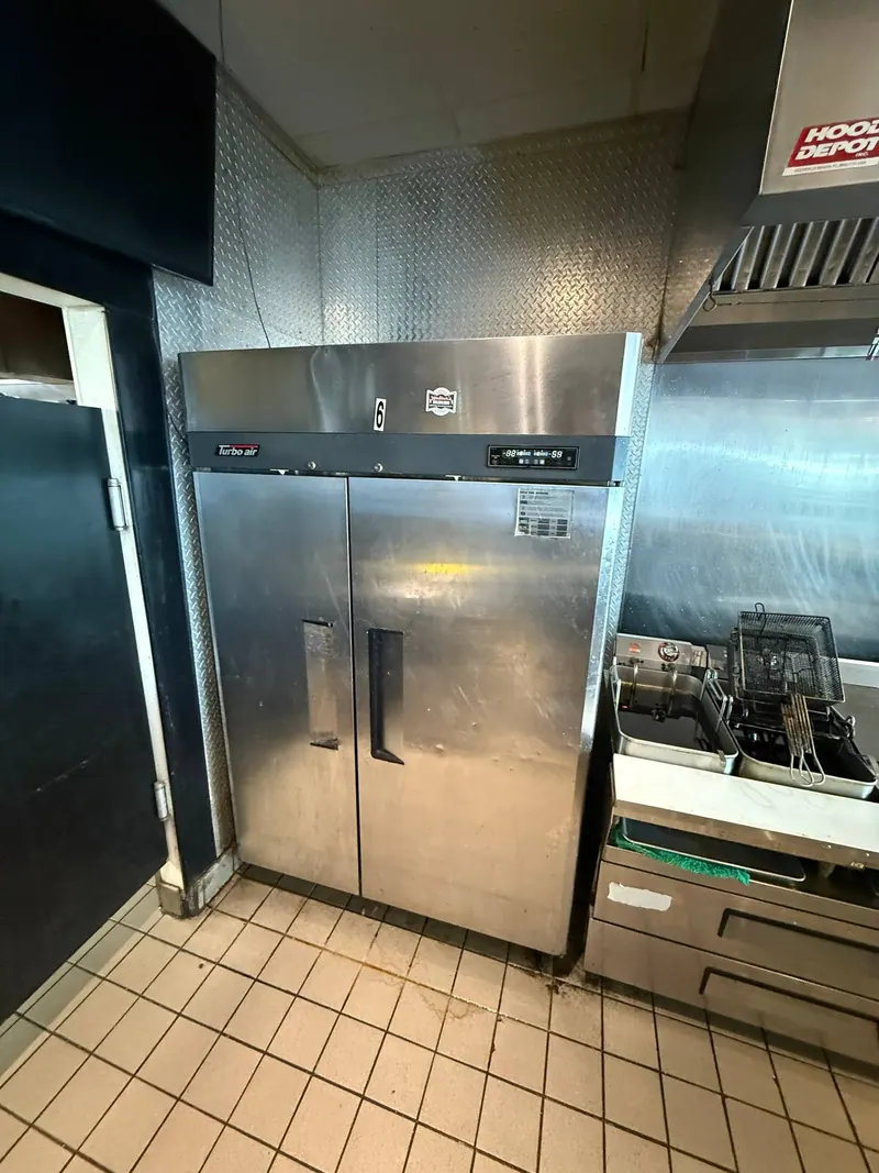 Commercial refrigerator in the kitchen