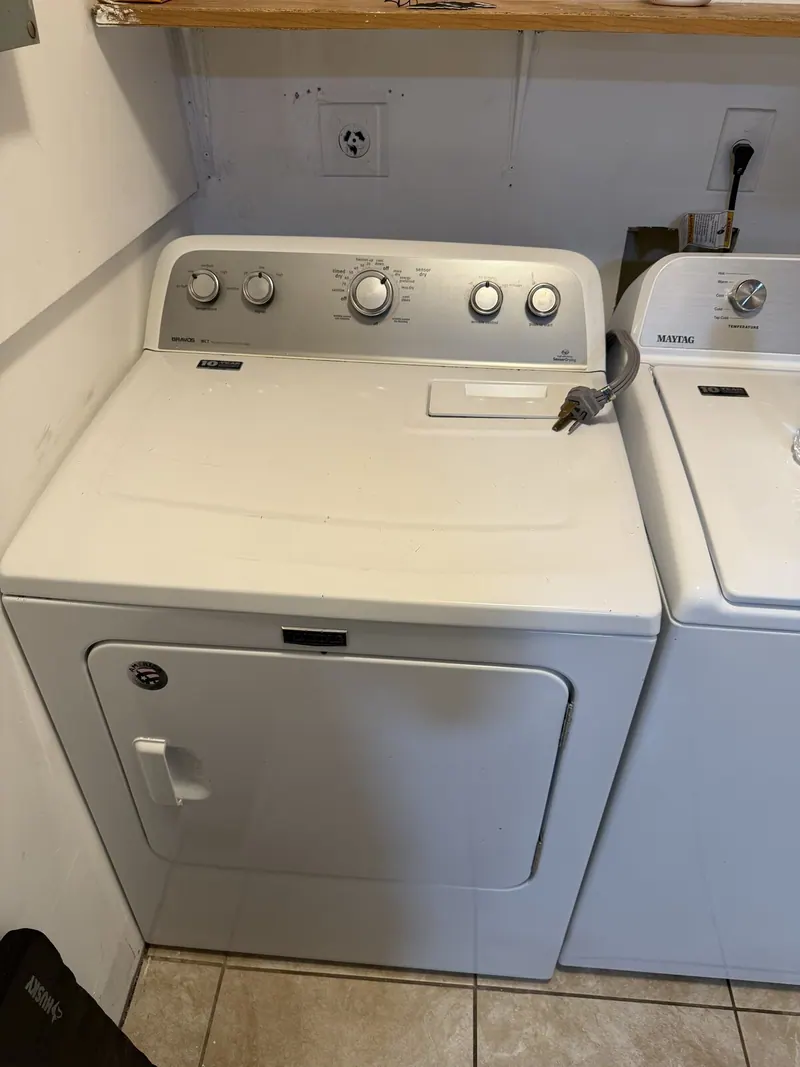 Dryer in the laundry room