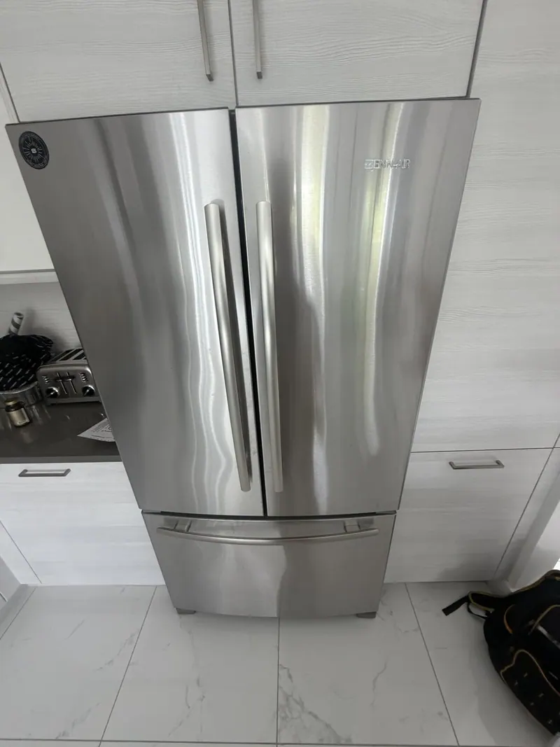 French door refrigerator in the kitchen
