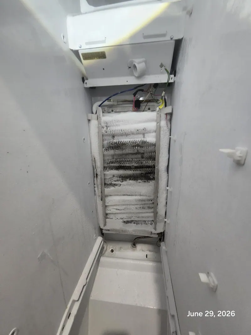 Frozen evaporator coils in the freezer