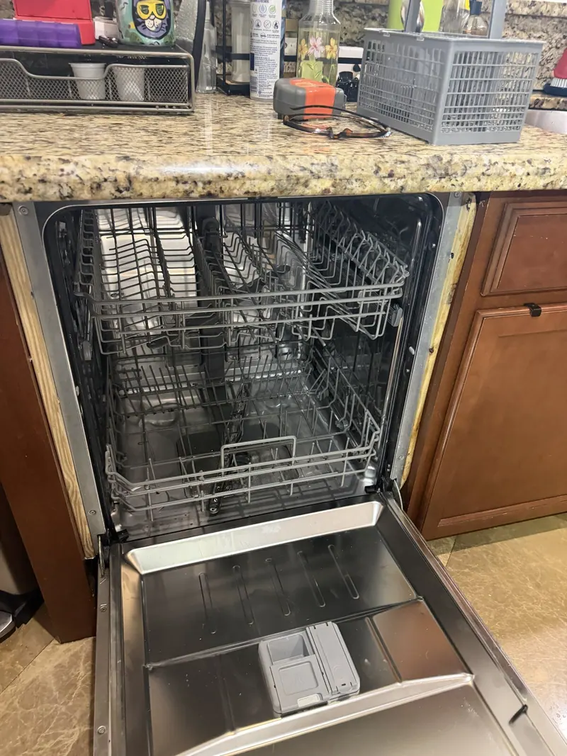 Open dishwasher