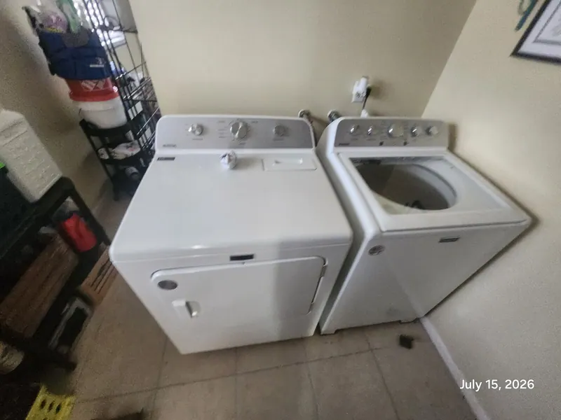 Maytag washer and dryer side by side