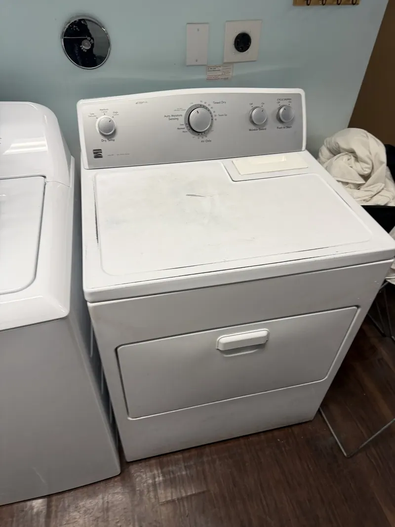 Dryer in the laundry room