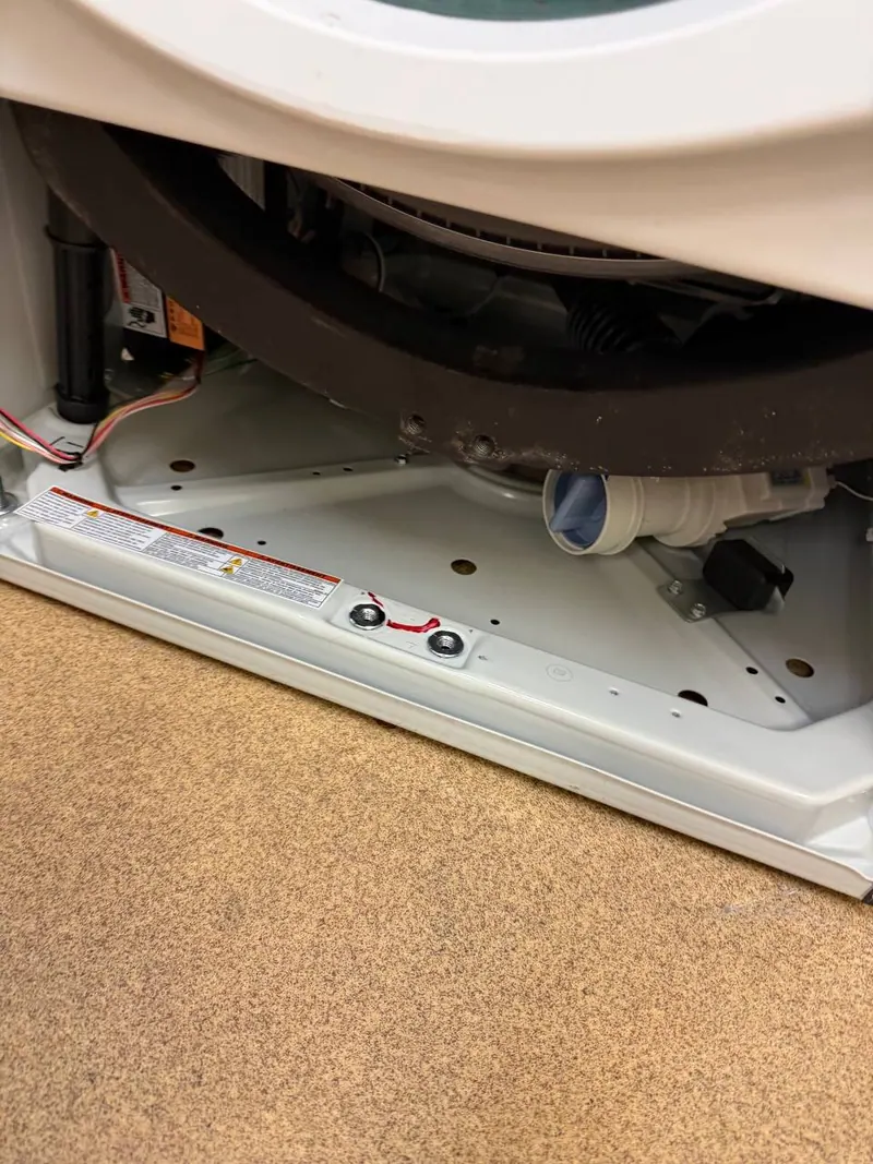 Washer base with the drain pump filter